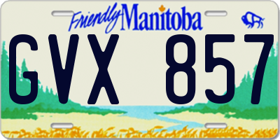 MB license plate GVX857