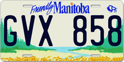 MB license plate GVX858