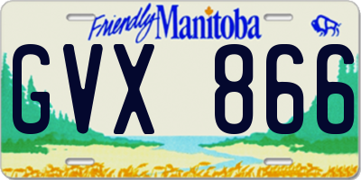 MB license plate GVX866