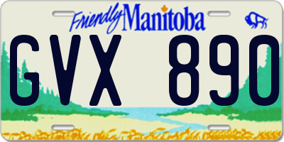 MB license plate GVX890
