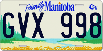 MB license plate GVX998