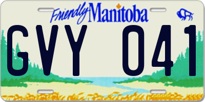 MB license plate GVY041