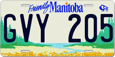 MB license plate GVY205