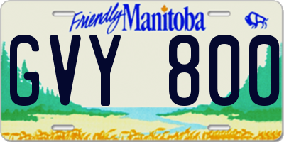 MB license plate GVY800