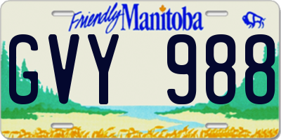 MB license plate GVY988