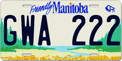 MB license plate GWA222