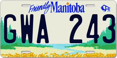 MB license plate GWA243