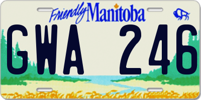MB license plate GWA246