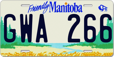 MB license plate GWA266