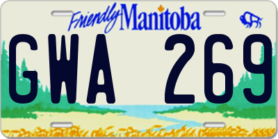 MB license plate GWA269