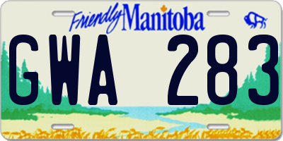 MB license plate GWA283