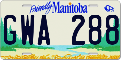MB license plate GWA288
