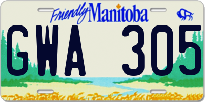 MB license plate GWA305