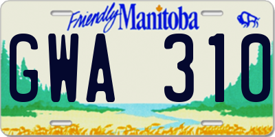 MB license plate GWA310