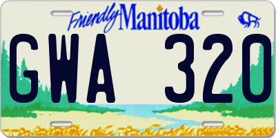 MB license plate GWA320