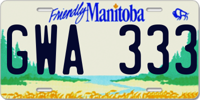MB license plate GWA333