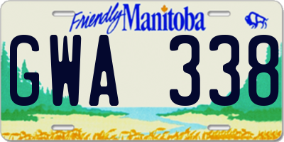 MB license plate GWA338