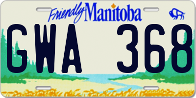 MB license plate GWA368