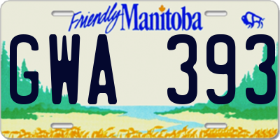 MB license plate GWA393
