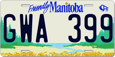 MB license plate GWA399