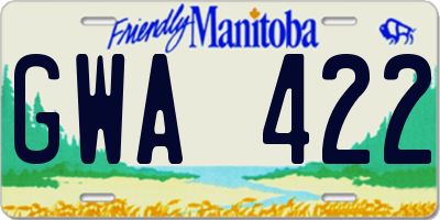 MB license plate GWA422