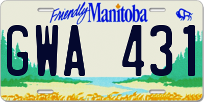 MB license plate GWA431