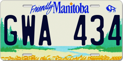 MB license plate GWA434