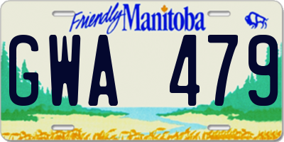 MB license plate GWA479