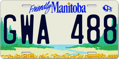 MB license plate GWA488