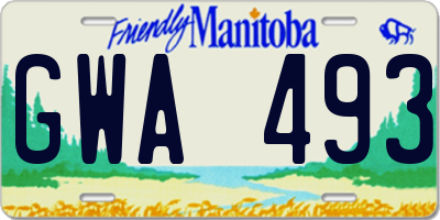 MB license plate GWA493