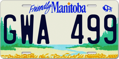 MB license plate GWA499