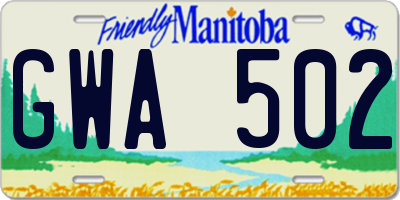 MB license plate GWA502