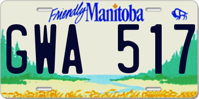 MB license plate GWA517