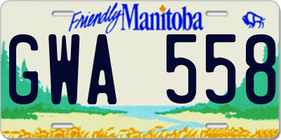 MB license plate GWA558