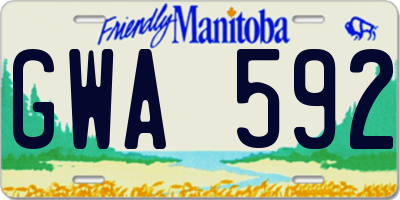 MB license plate GWA592