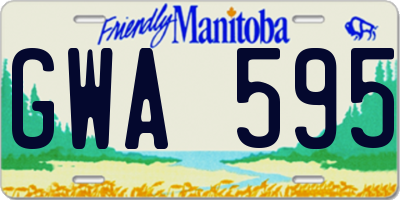 MB license plate GWA595
