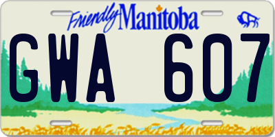 MB license plate GWA607