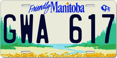 MB license plate GWA617