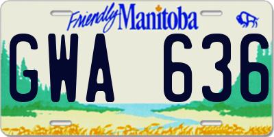 MB license plate GWA636