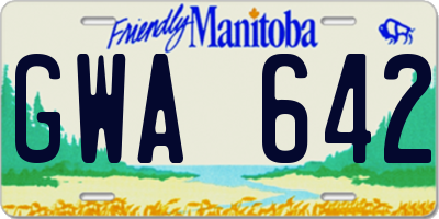 MB license plate GWA642