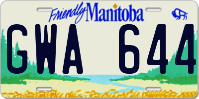 MB license plate GWA644