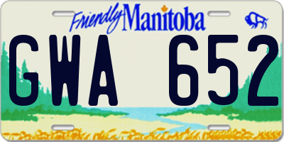 MB license plate GWA652