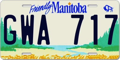 MB license plate GWA717