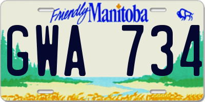 MB license plate GWA734
