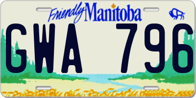 MB license plate GWA796
