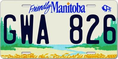 MB license plate GWA826