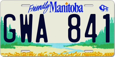 MB license plate GWA841