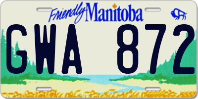 MB license plate GWA872