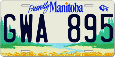 MB license plate GWA895