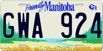 MB license plate GWA924